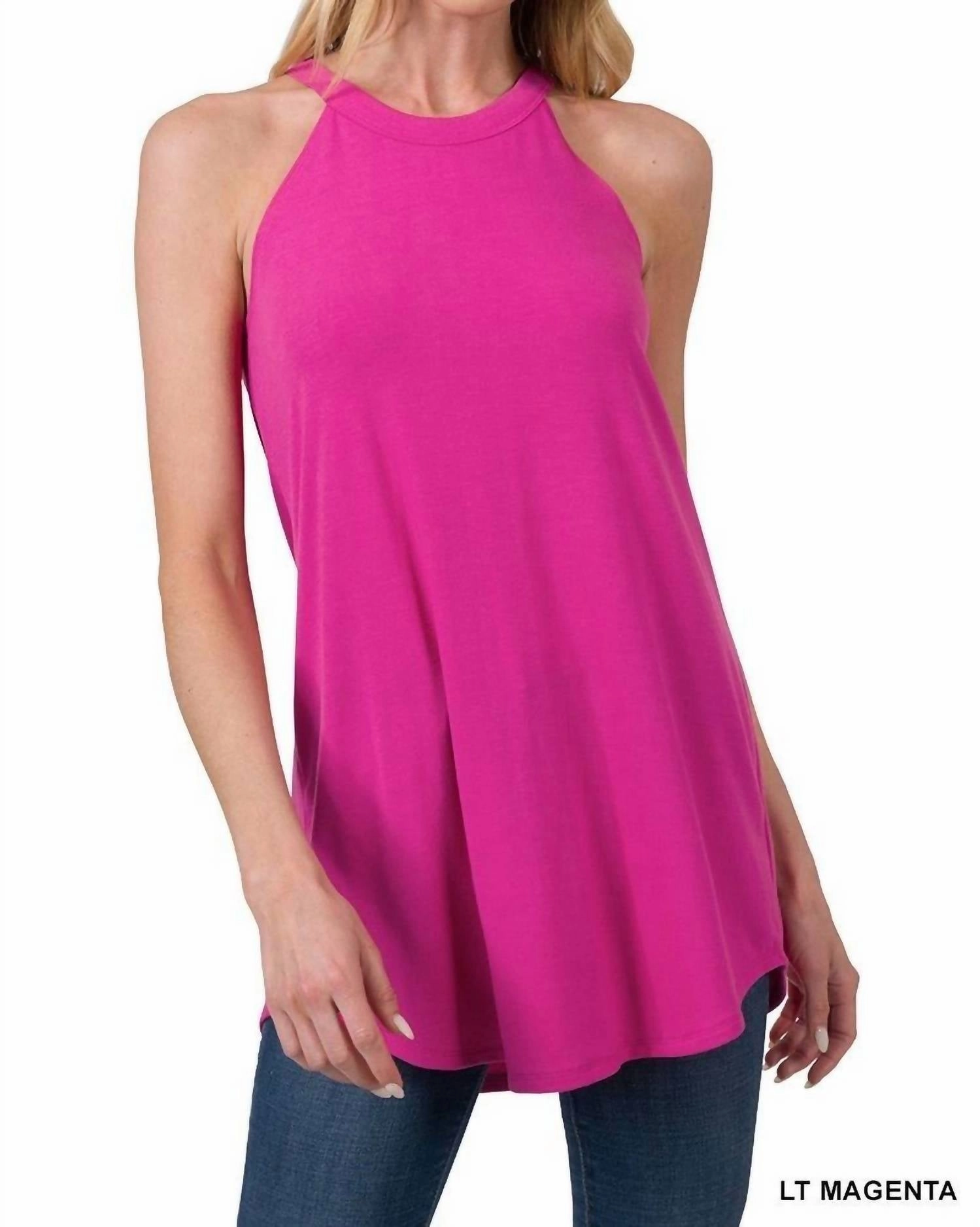 Summer Of Barbie Tank In Light Magenta