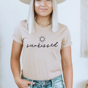 Sunkissed Slogan T-Shirt Holiday Collection - holiday outfits clearance