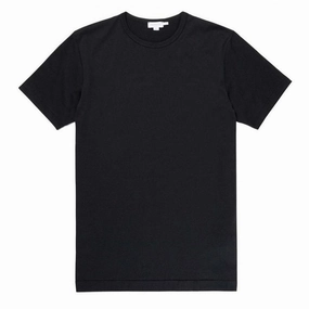 Sunspel Classic Crew T-Shirt Black henley shirts online