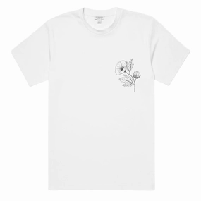 Sunspel Flower Print T-Shirt White henley shirts online