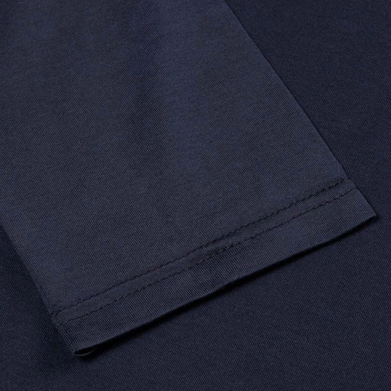 Sunspel Long Sleeve Crew Neck T-Shirt Navy