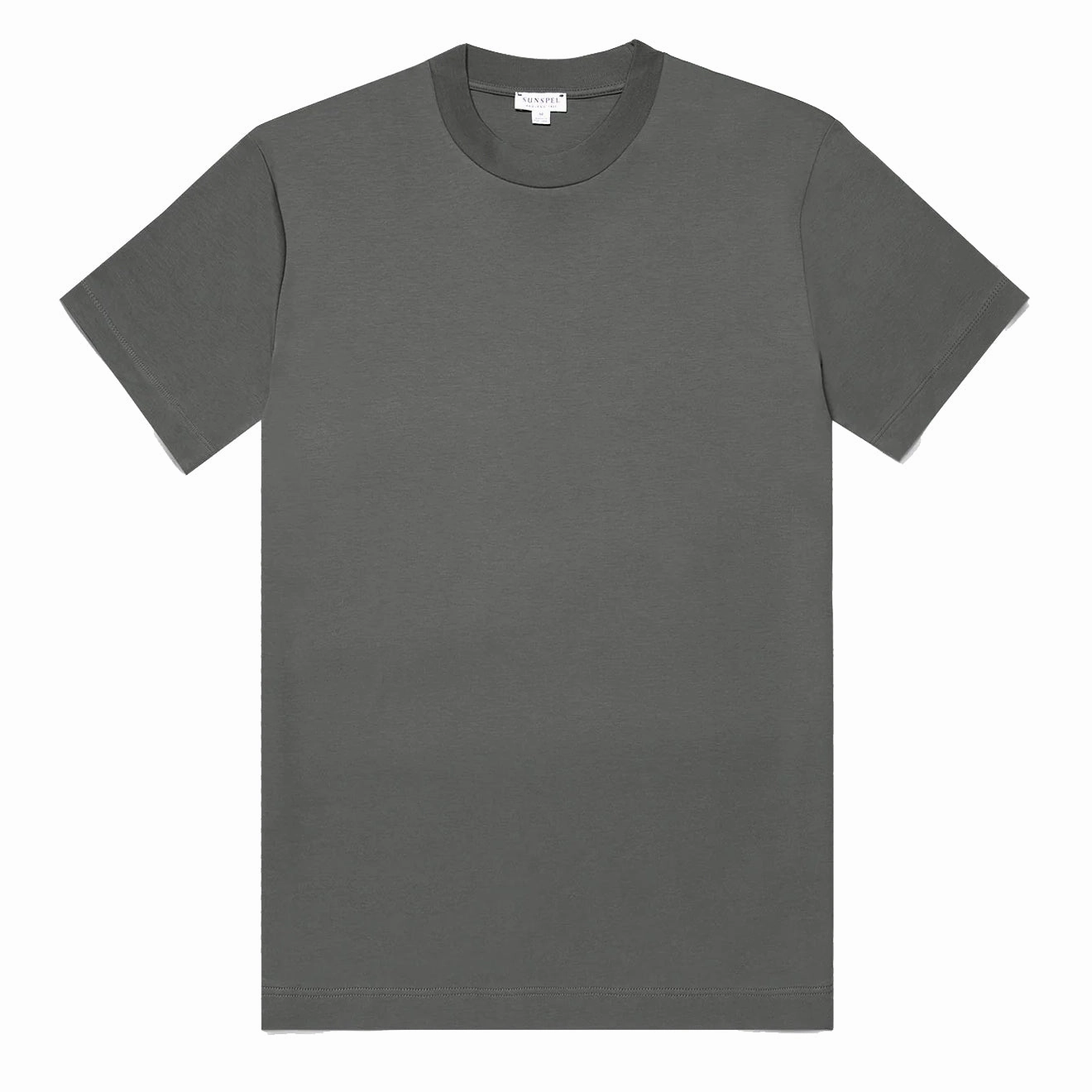 Sunspel Relaxed Fit Heavyweight Supima Cotton TShirt Drill Green henley shirts online