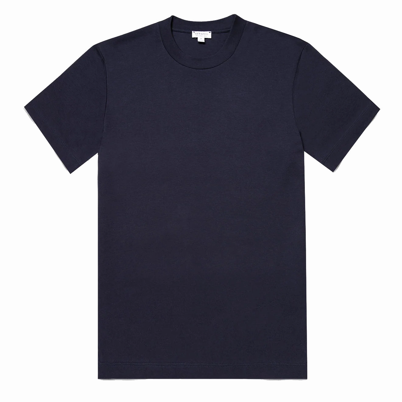 Sunspel Relaxed Fit Heavyweight Supima Cotton TShirt Navy henley shirts online