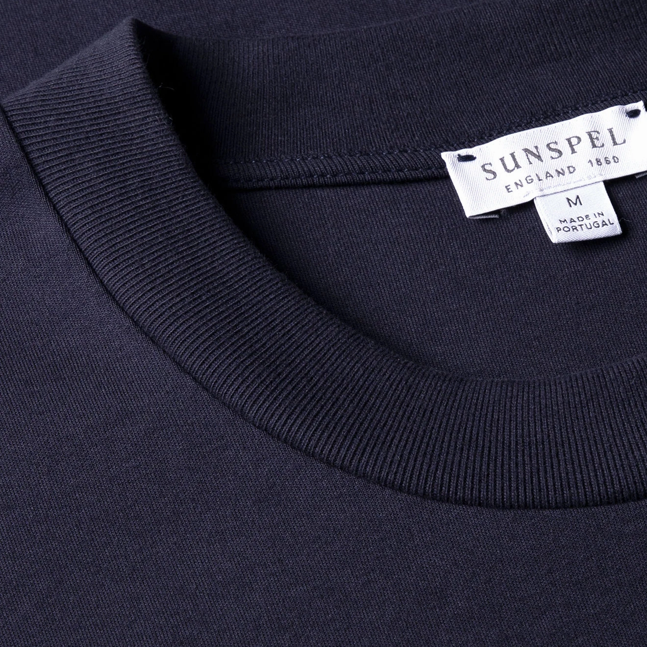 Sunspel Relaxed Fit Heavyweight Supima Cotton TShirt Navy