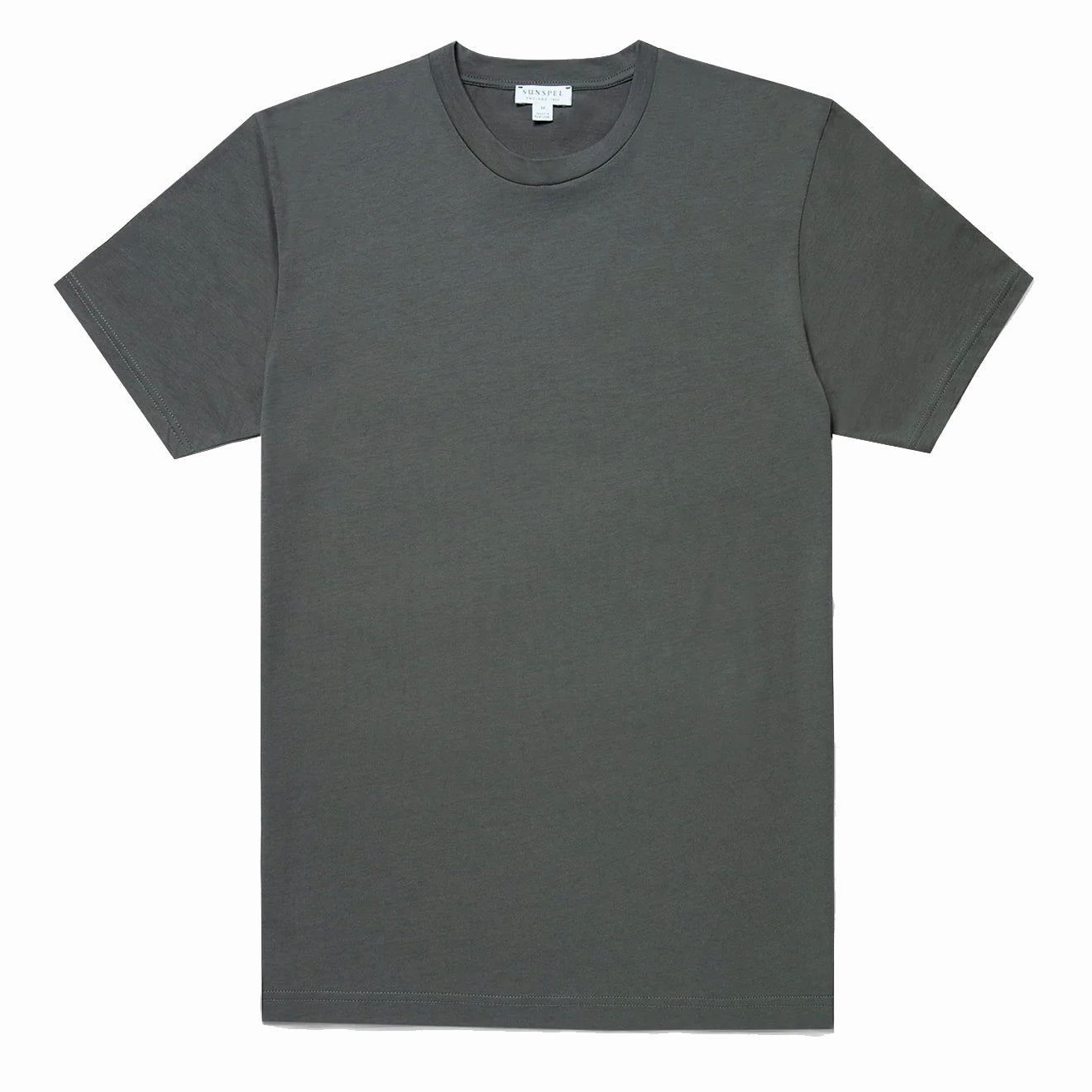 Sunspel Riviera Midweight T-Shirt Drill Green henley shirts online