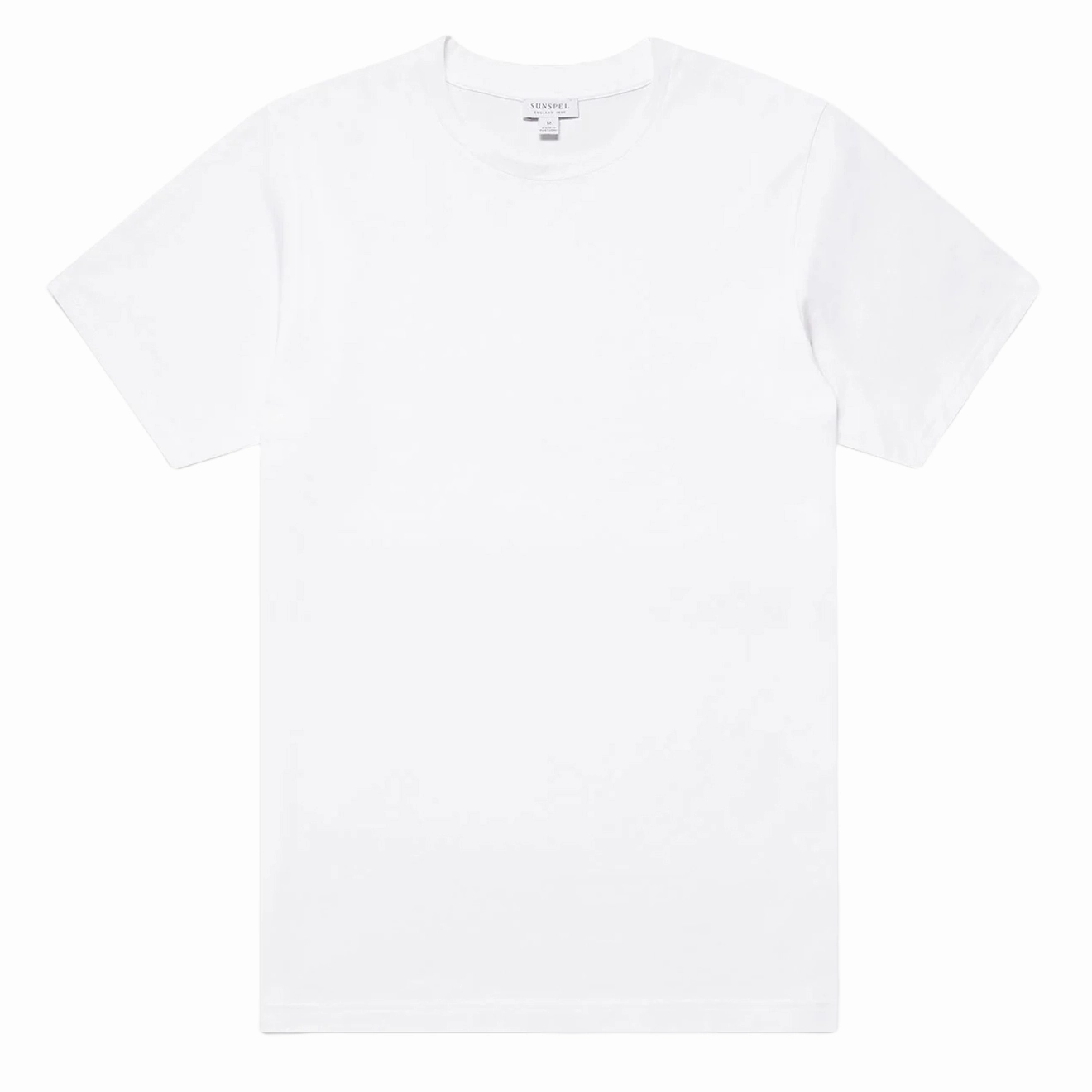 Sunspel Riviera Midweight T-Shirt White henley shirts online