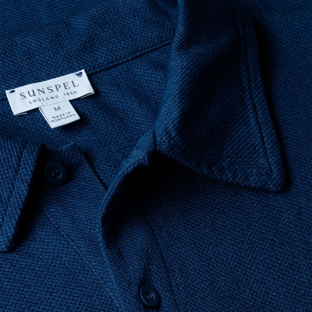 Sunspel Riviera Polo Shirt Real Indigo
