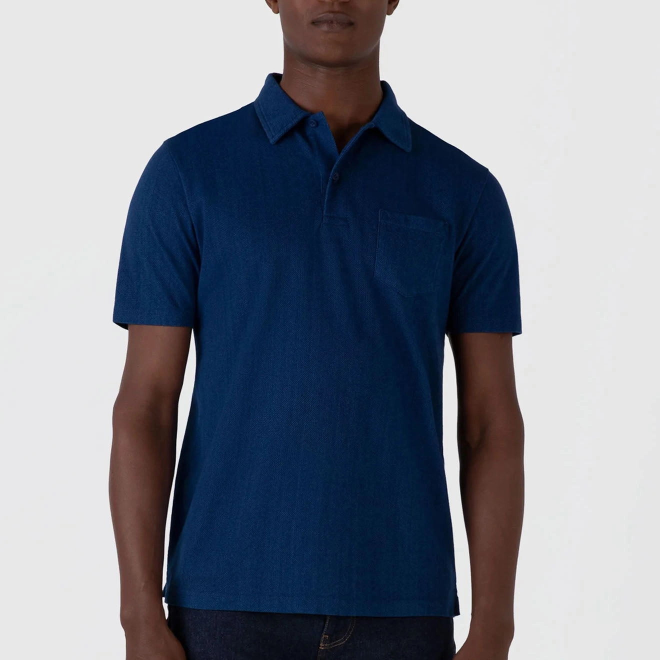 Sunspel Riviera Polo Shirt Real Indigo