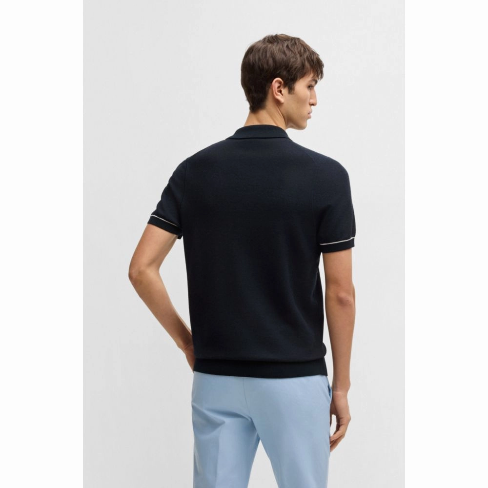 Sweater with Johnny collar