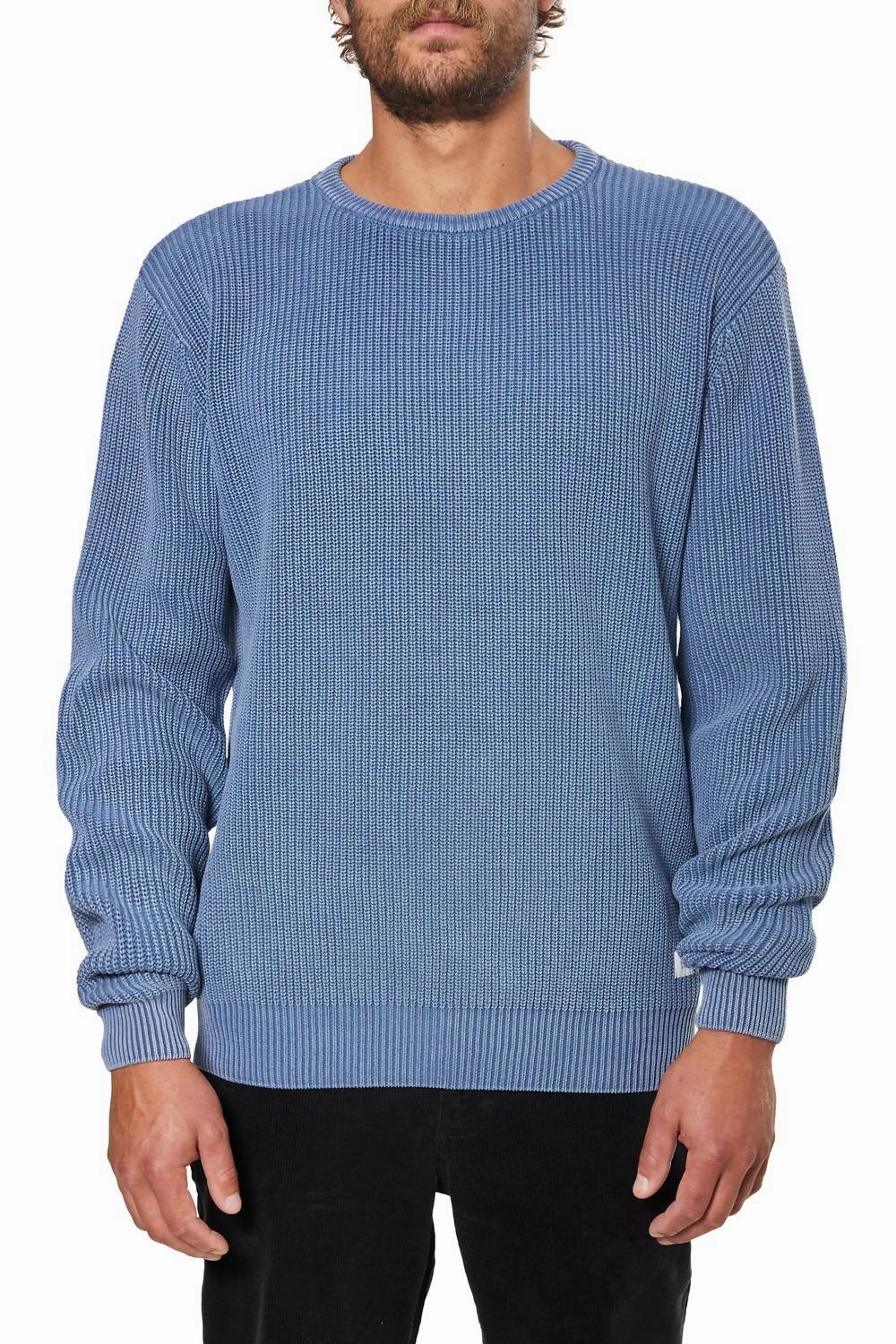 Swell Sweater In Washed Blue turtleneck sweaters sale