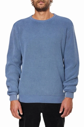 Swell Sweater In Washed Blue turtleneck sweaters sale