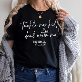 Tackle My Kid Football Mama T-Shirt Holiday Collection - holiday outfits clearance