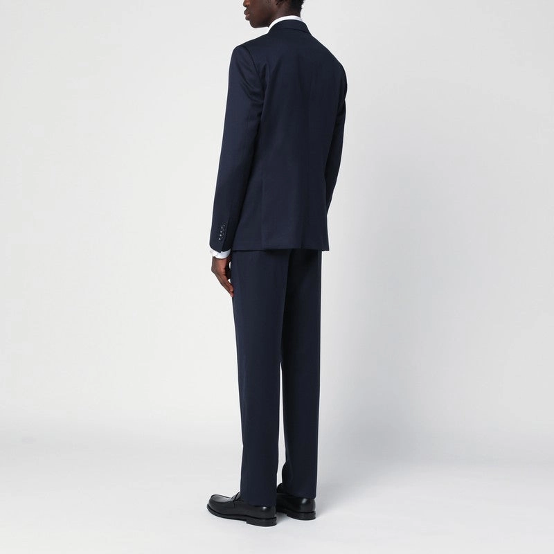Tagliatore Men's blue Double-Breasted Wool Suit