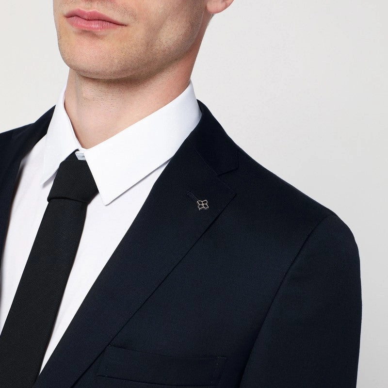 Tagliatore Men's blue Single-Breasted Wool Suit