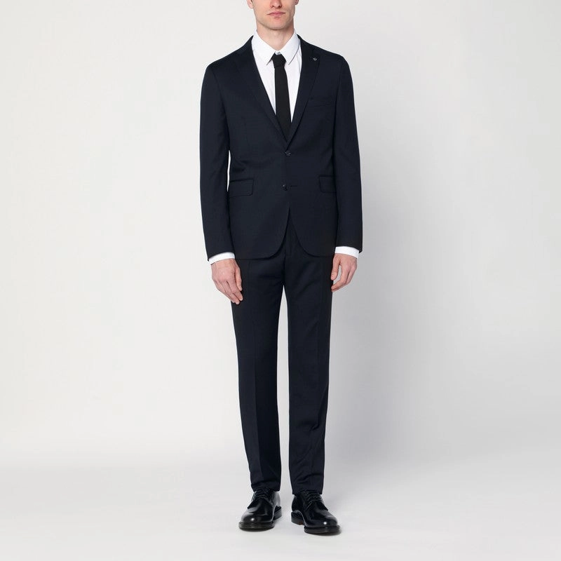Tagliatore Men's blue Single-Breasted Wool Suit