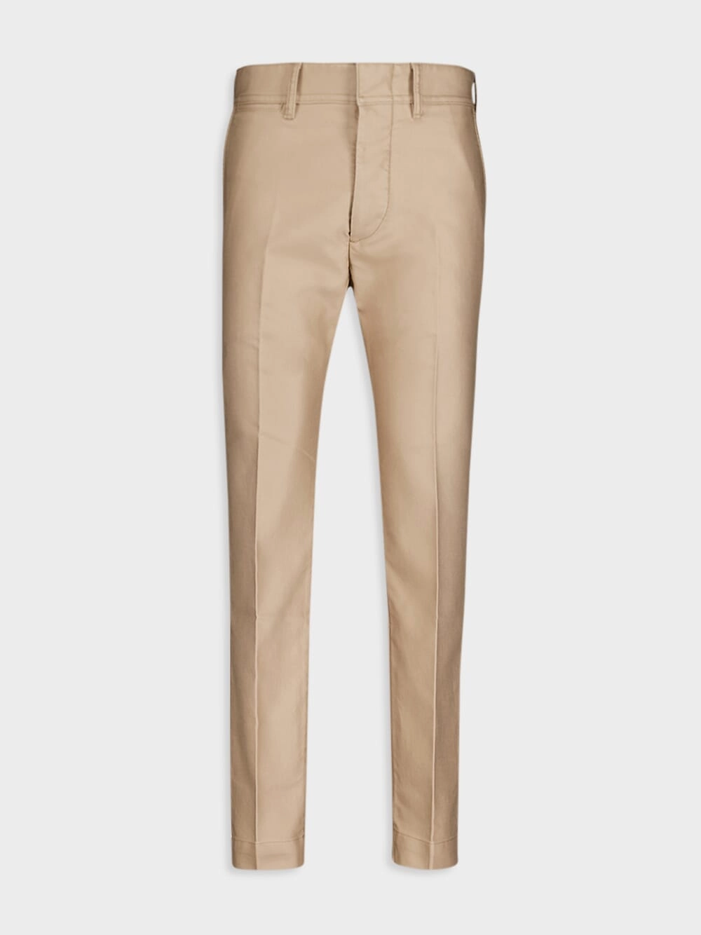 Tailored Cotton Beige Trousers