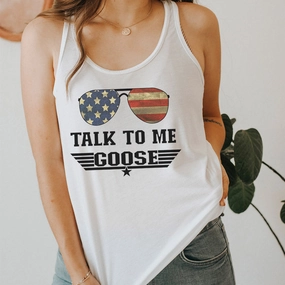 Talk To Me Goose Sleeveless Tank Holiday Collection - vacation wear sale