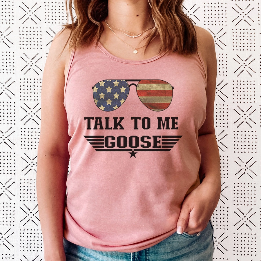Talk To Me Goose Sleeveless Tank