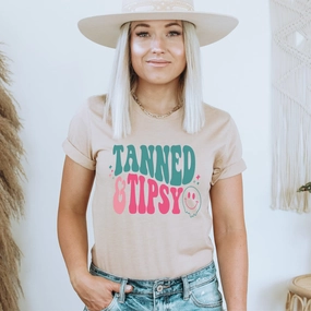 Tanned & Tipsy T-Shirt Holiday Collection - holiday outfits clearance