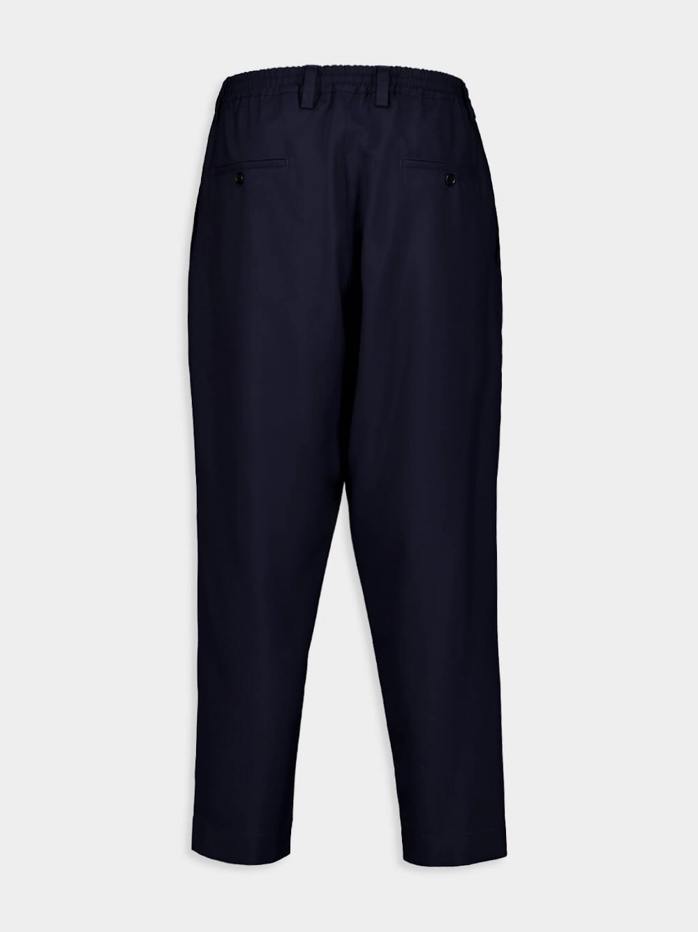 Tapered-Leg Wool Trousers