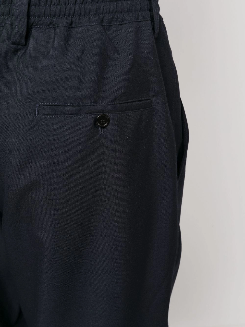 Tapered-Leg Wool Trousers