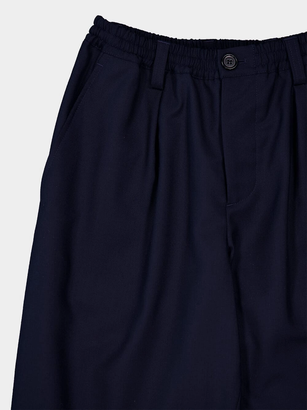 Tapered-Leg Wool Trousers