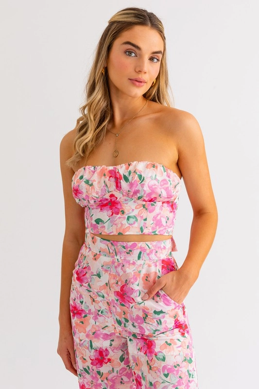 Tea Party in the Garden Crop Top - Large