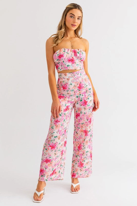 Tea Party in the Garden Crop Top - Large