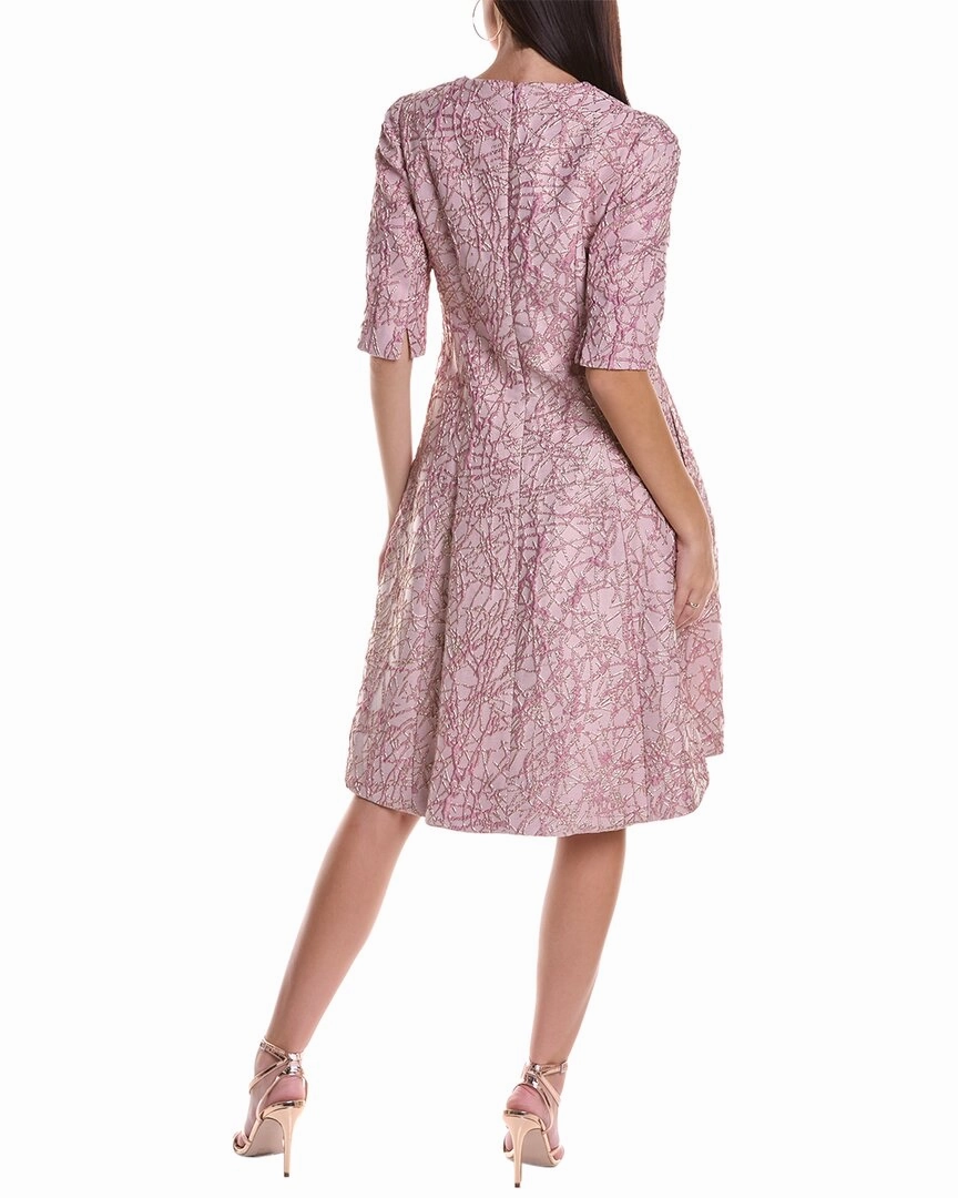 Teri Jon by Rickie Freeman Jacquard A-Line Dress