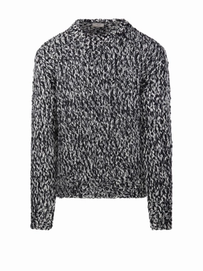 Textured Knit Round Neck Sweater cashmere sweaters sale