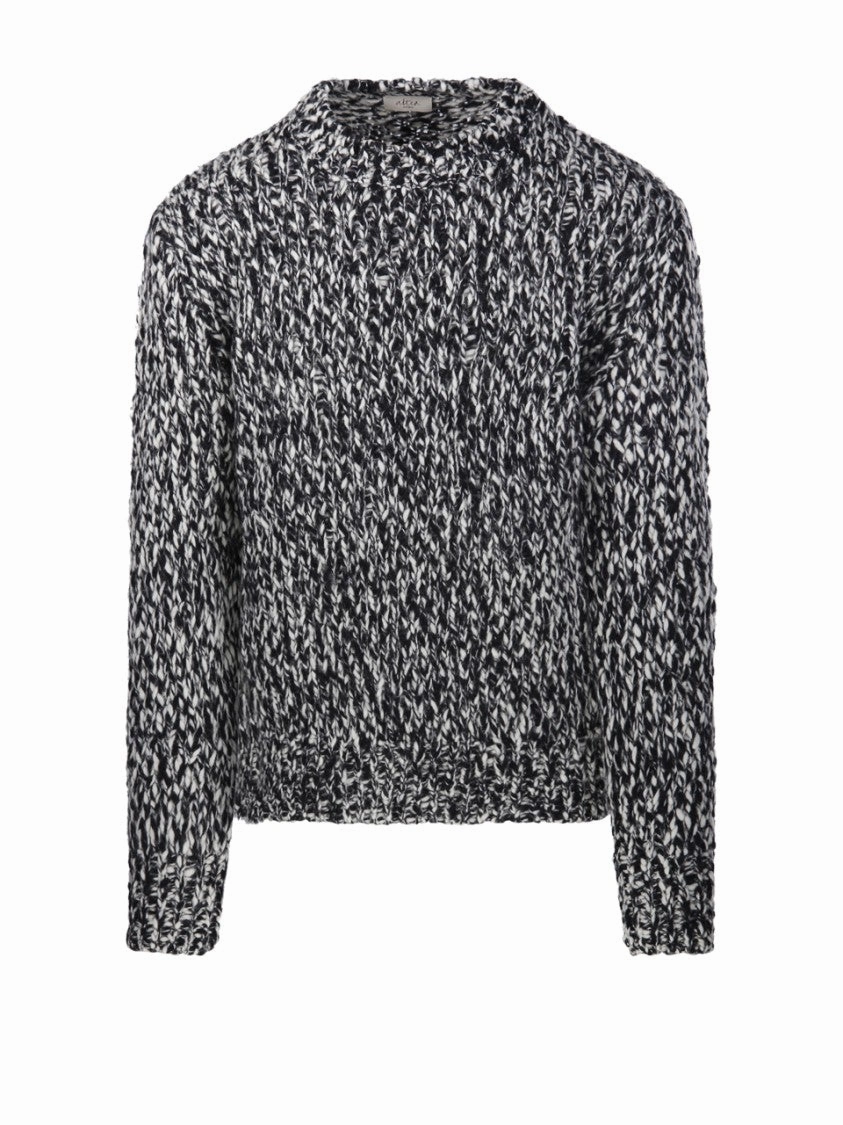 Textured Knit Round Neck Sweater cashmere sweaters sale