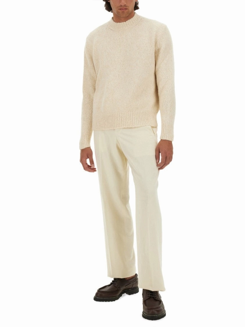 Textured Knit Wool Jersey