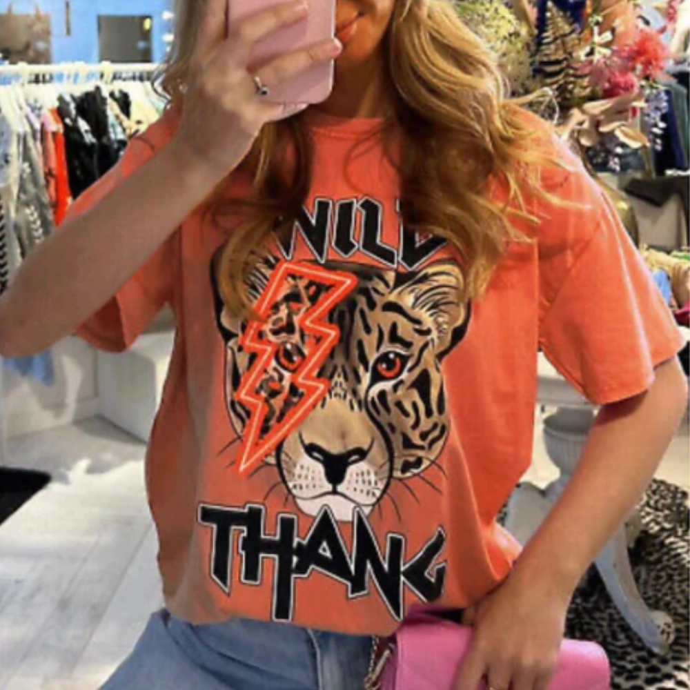 The Boutique Wild Thang Oversized Tee Holiday Collection - vacation wear sale