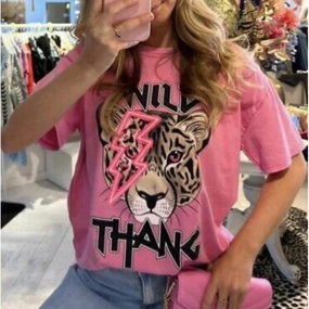 The Boutique Wild Thang Oversized Tee Holiday Collection - vacation wear sale