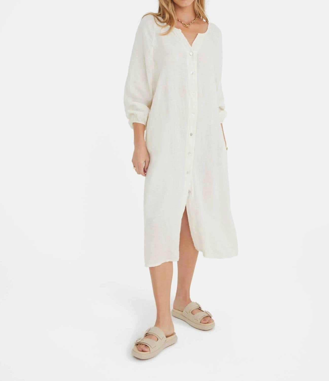 The Camille Dress In Ecru