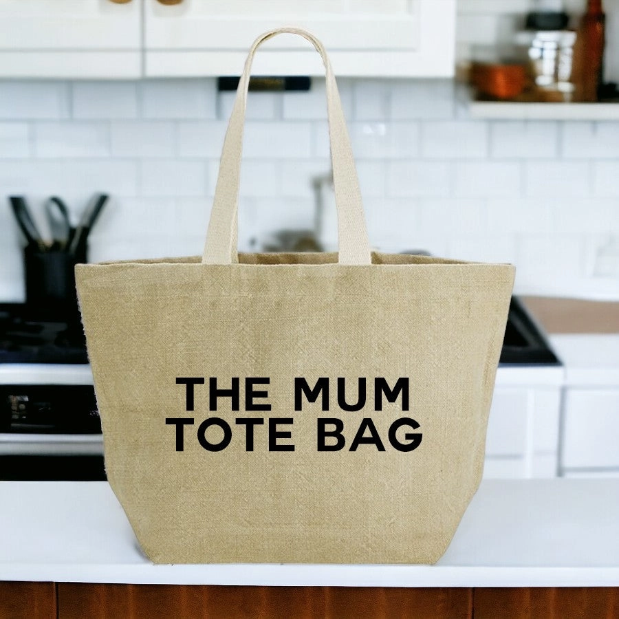 The Mum Tote Bag Washed Jute