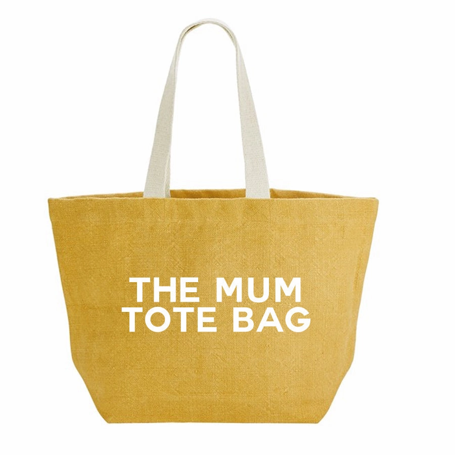 The Mum Tote Bag Washed Jute