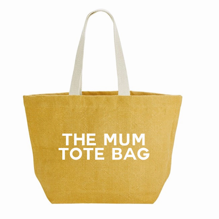 The Mum Tote Bag Washed Jute