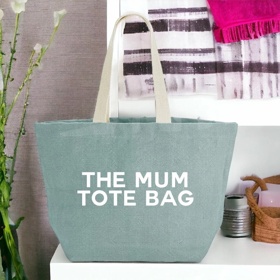 The Mum Tote Bag Washed Jute