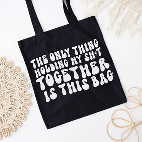 The Only Thing Holding Me Together Is... Tote Bag Holiday Collection - vacation wear sale