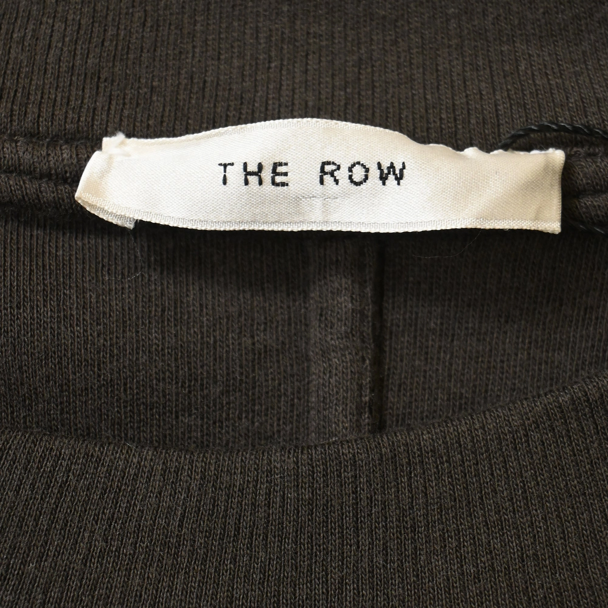 The Row Crew Neck Sweater in Brown Cotton