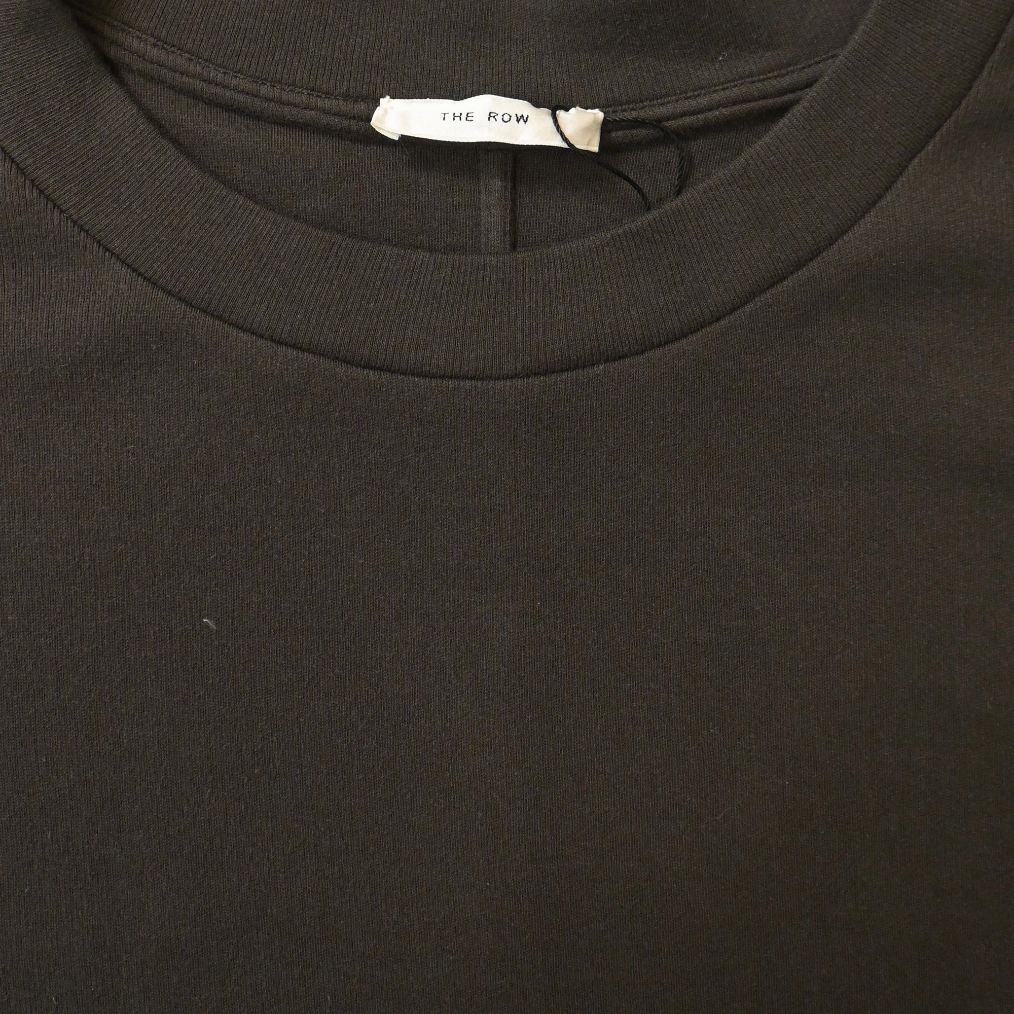 The Row Crew Neck Sweater in Brown Cotton