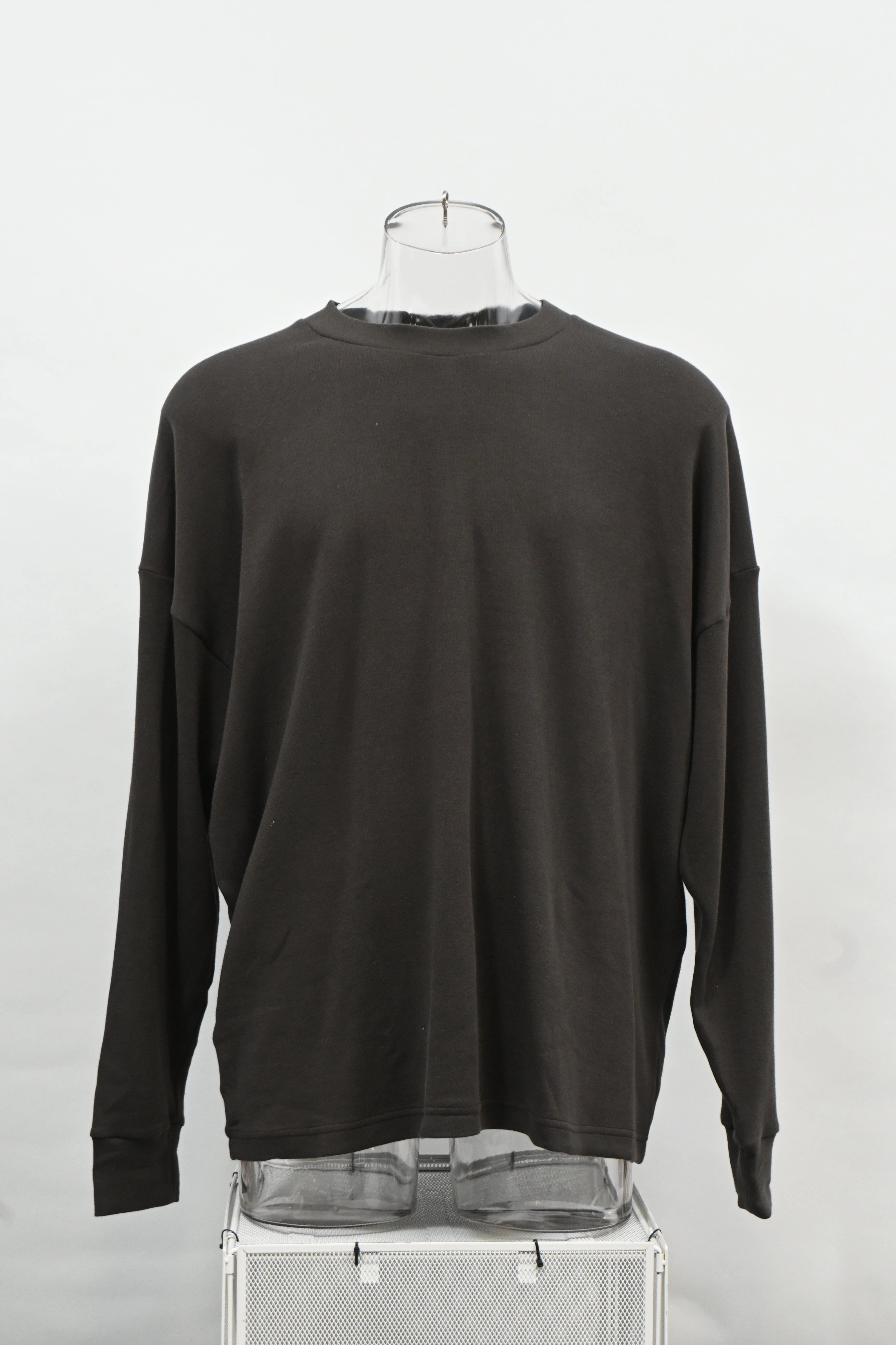 The Row Crew Neck Sweater in Brown Cotton