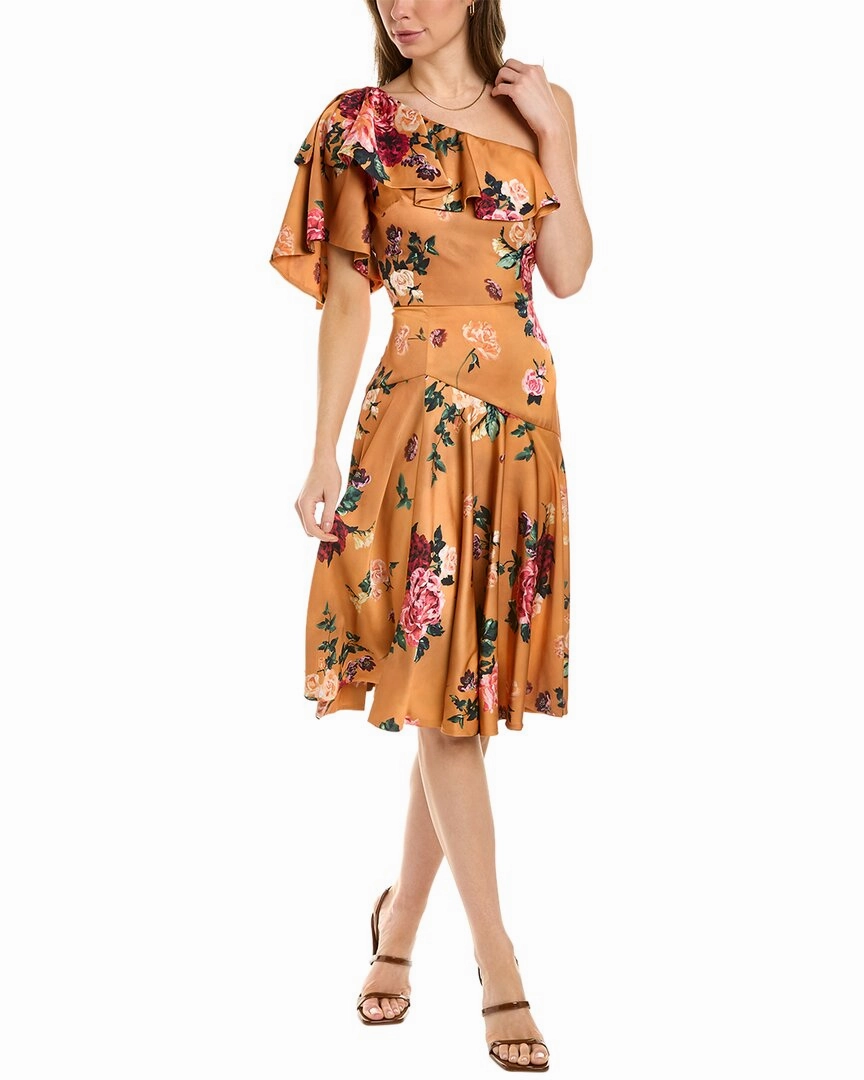 Theia Elora Printed Cocktail Dress