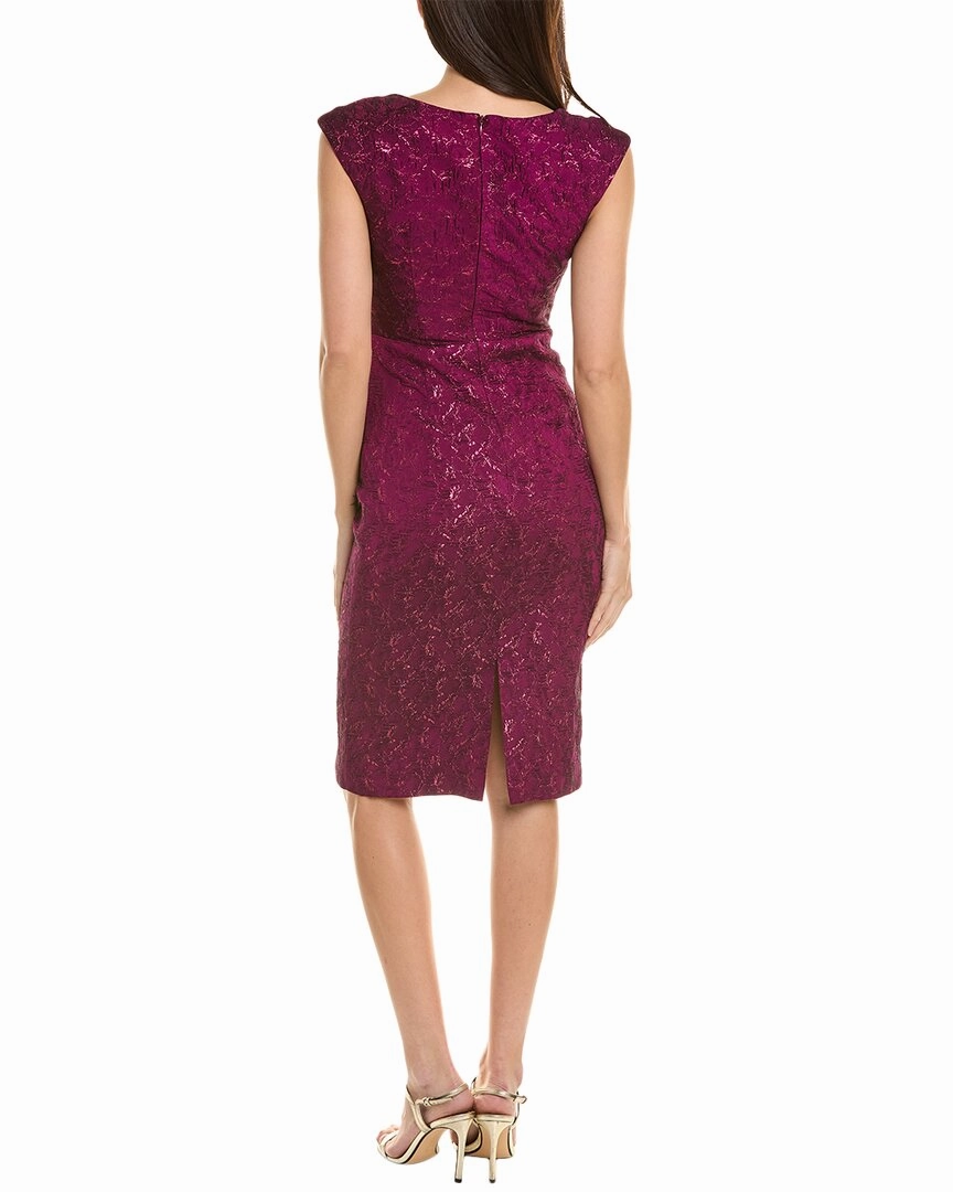 Theia Jacquard Cocktail Dress