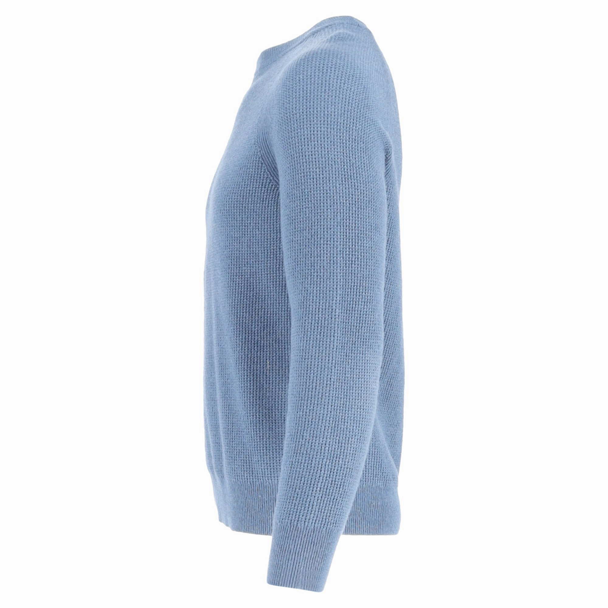 Theory Crewneck Sweater in Light Blue Wool