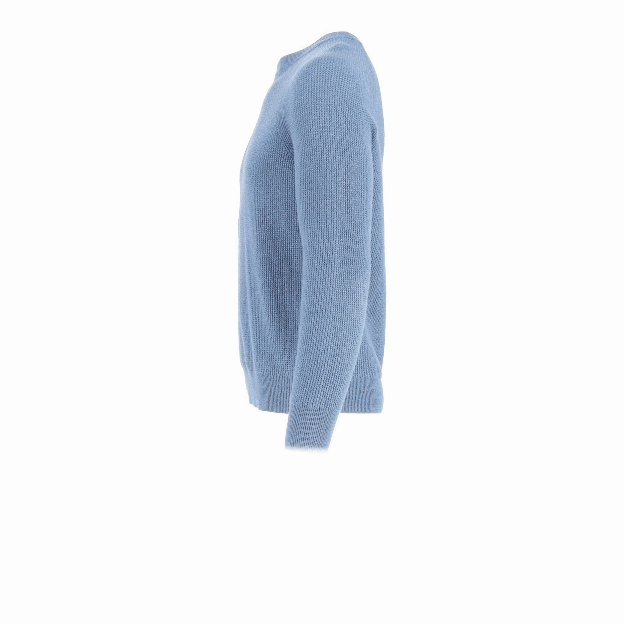 Theory Crewneck Sweater in Light Blue Wool