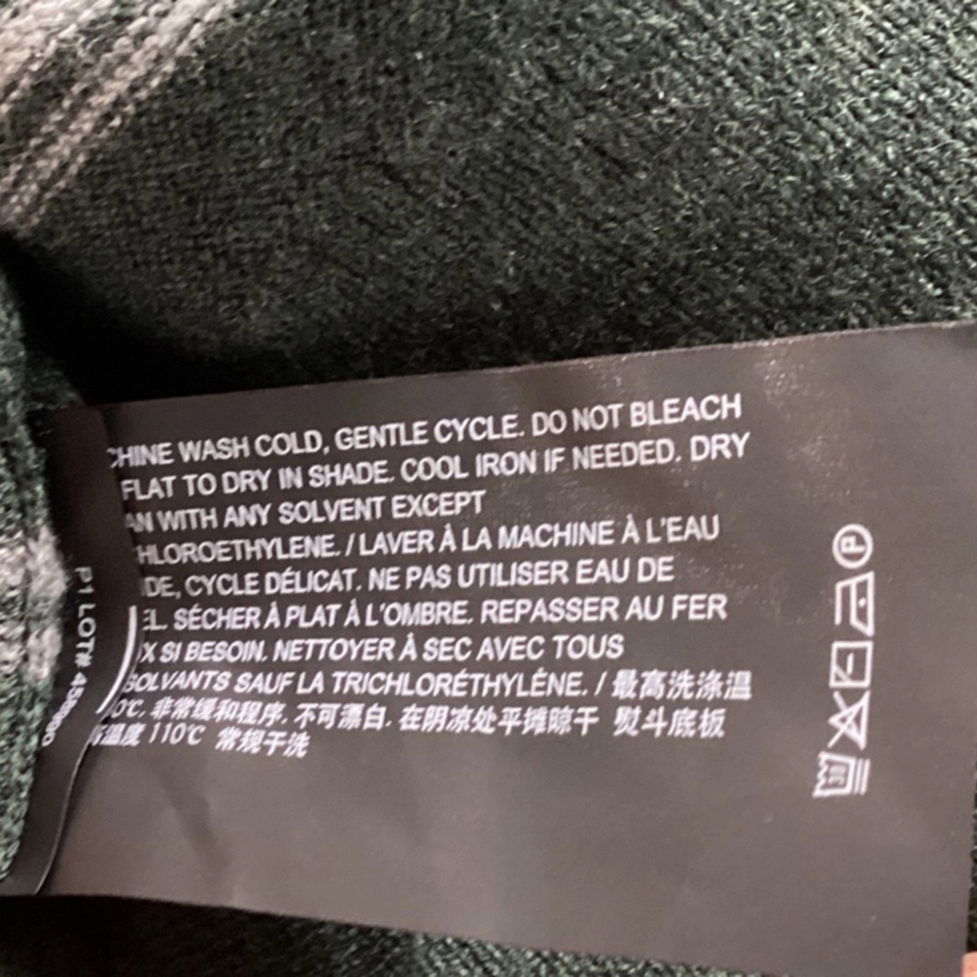 Theory Riland Crewneck Sweater in Green Wool