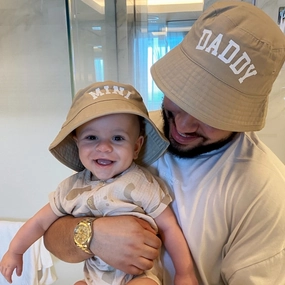 This Summer- Daddy & Mini Matching Bucket Hats- Sand Holiday Collection - holiday outfits clearance