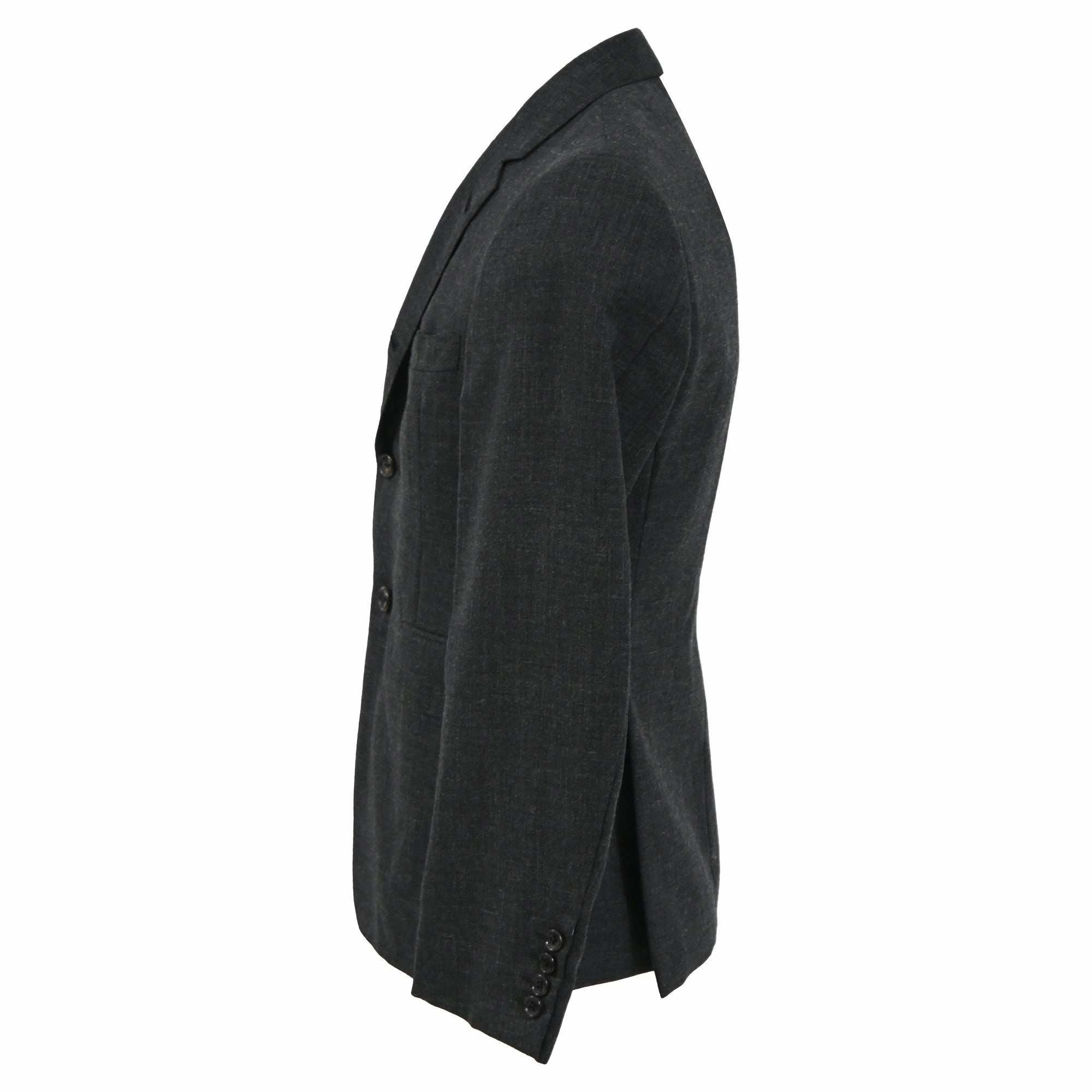 Thom Browne Single-Breasted Blazer in Dark Grey Wool